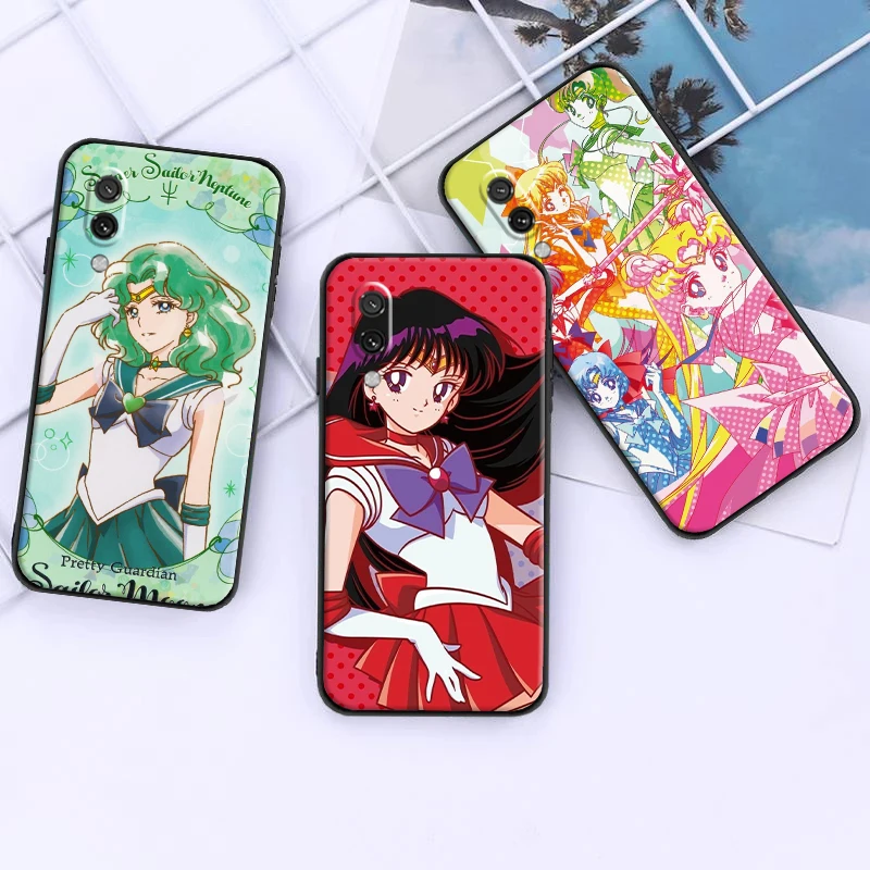 

Bandai Sailor Moon Anime For Xiaomi Redmi 10 Note 9 10 Pro 5G 9T 10S Phone Case Coque Funda Carcasa Back Silicone Cover
