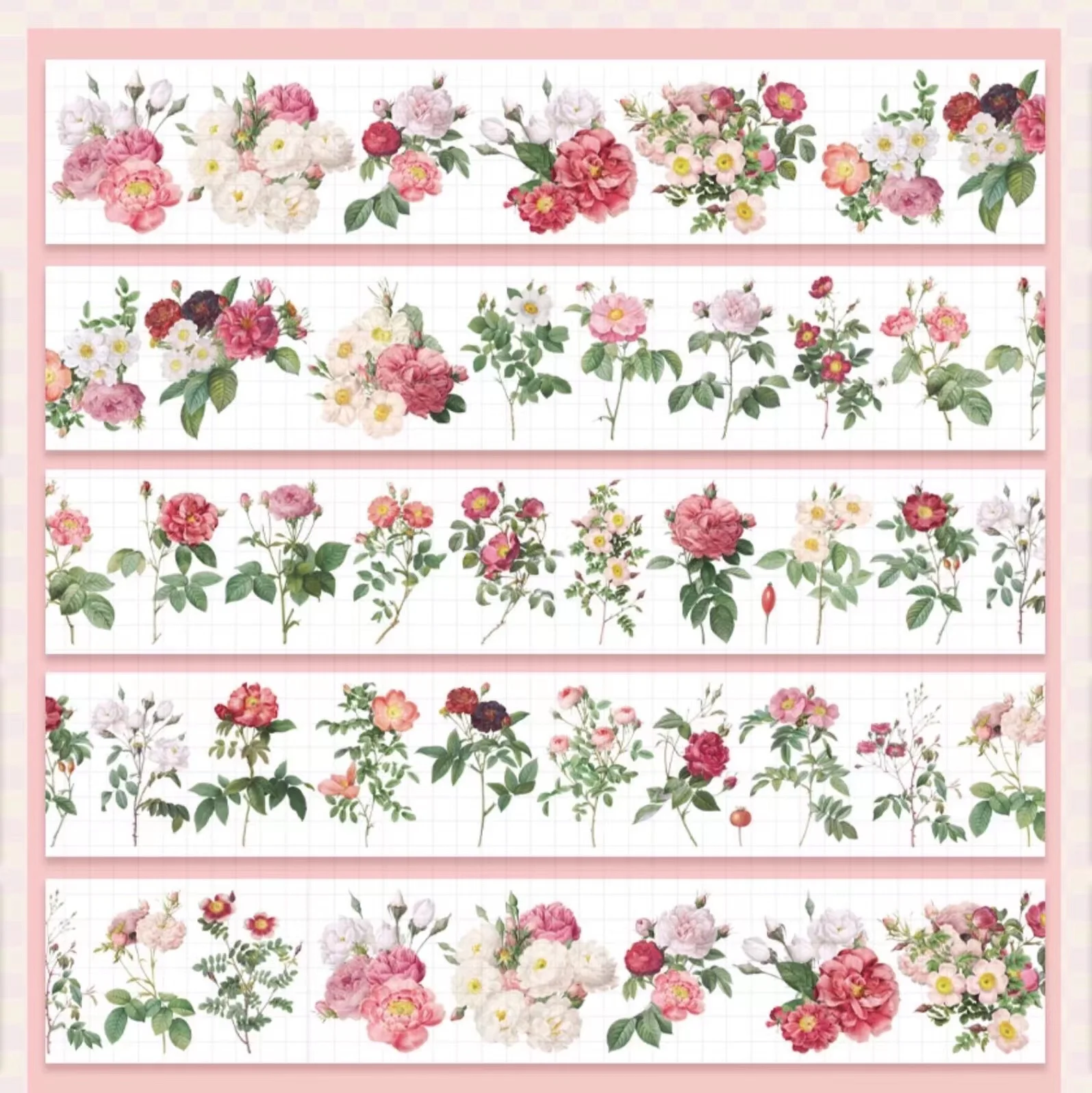 Вид цветка Пробуждение цветочный фон Васи ПЭТ лента для рукоделия Сделай Сам