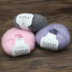 25g/pc Mohair Yarn Crochet Soft Warm Baby Wool Yarn For Hand knitting Sweater And Shawl in USA (United States)