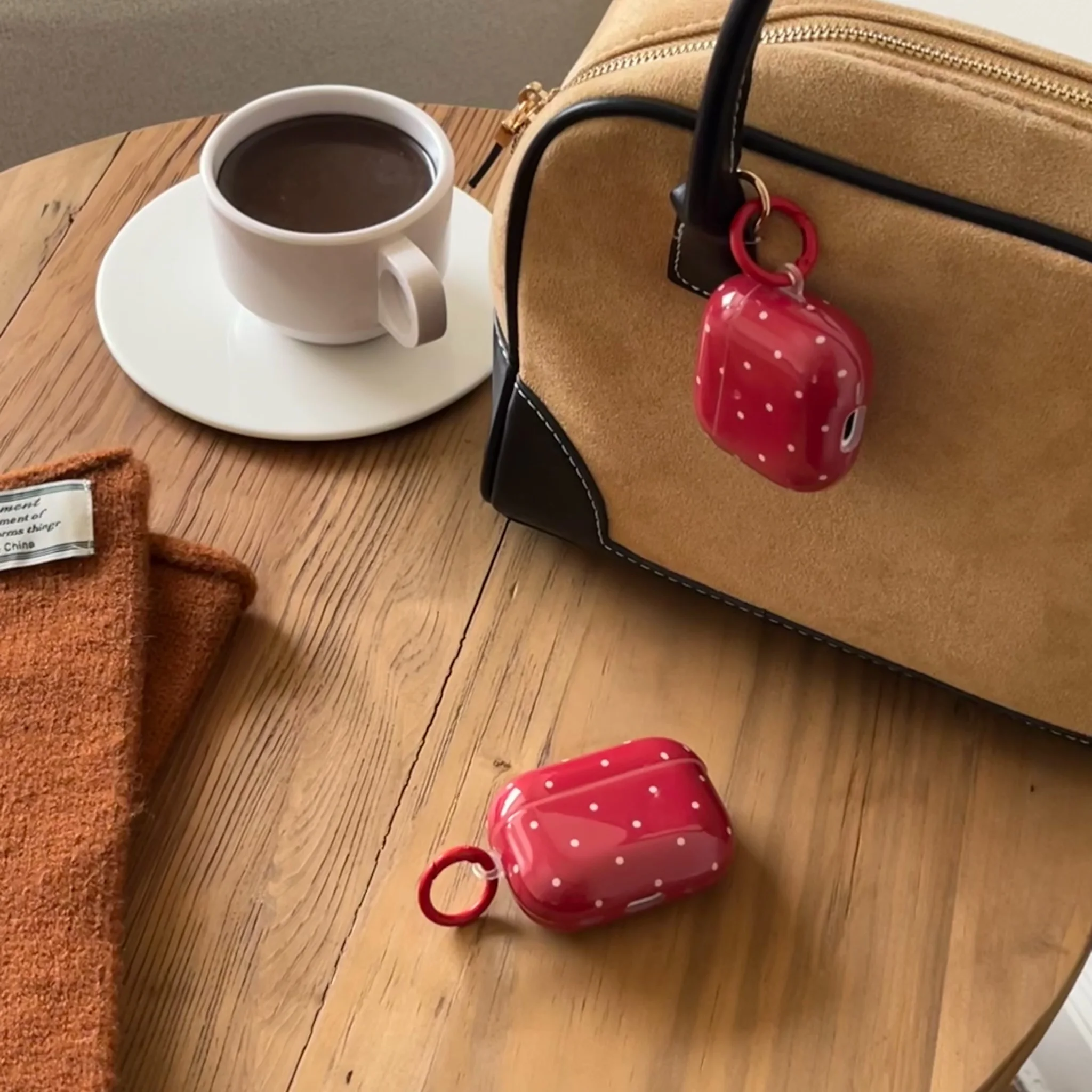 Новый полноэкранный красный чехол для наушников IMD с крючком Apple Airpods 2 Pro pro airpods 3 4