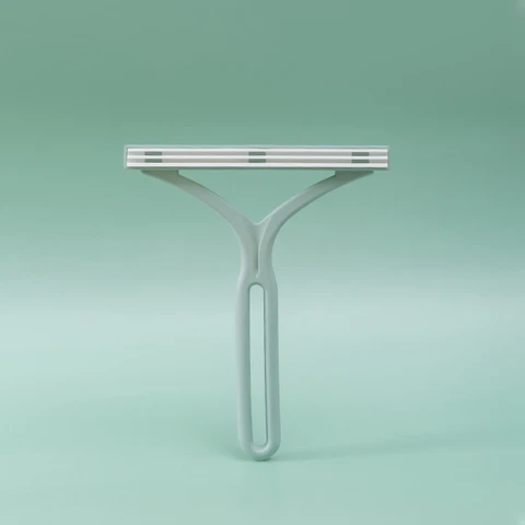 Пластиковый двусторонний скребок для удаления шерсти