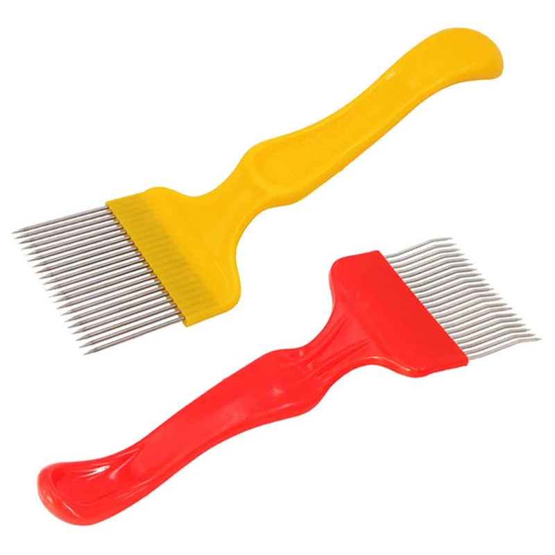 

21 игла из нержавеющей стали, пластиковый нож для резки меда, вилка для резки меда, улей, прямая игла, изогнутая игла, инструменты для пчеловод...