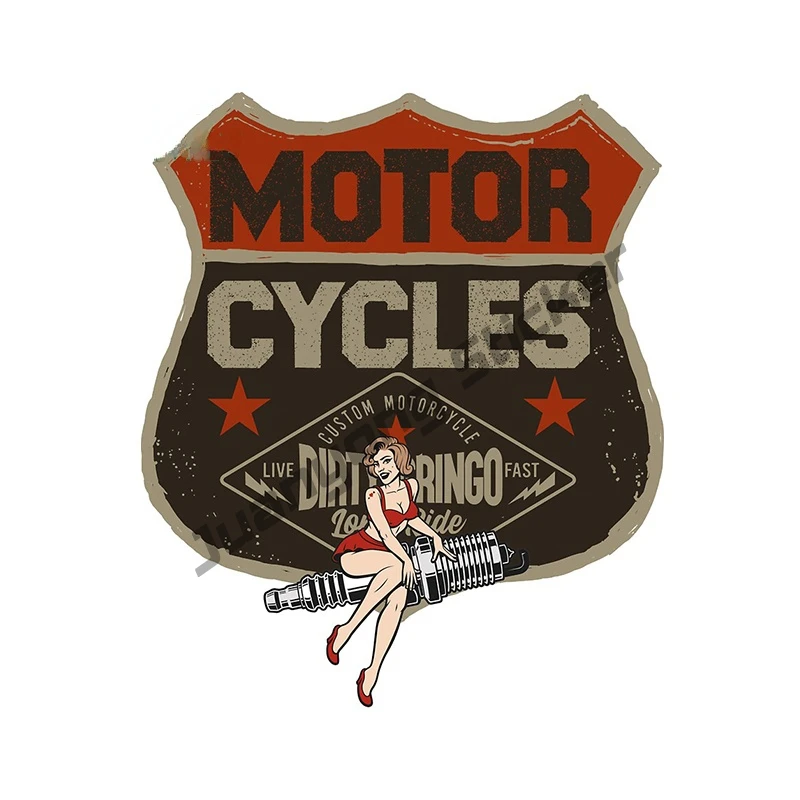 

Retro Decals Dirty Gringo Motorcycle Car Sticker for Window Trunk Refit Decal SUV Fine Waterproof Decor Decal Graphic PVC13x11cm
