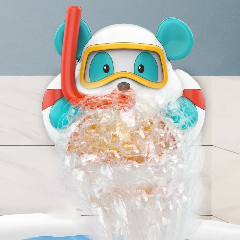 

Summer New Bubble Crabs Frog Octopus Crocodile Bear Baby Bath Toy Toddler Bathroom Funny Toy Electric Bubble Machine Toy