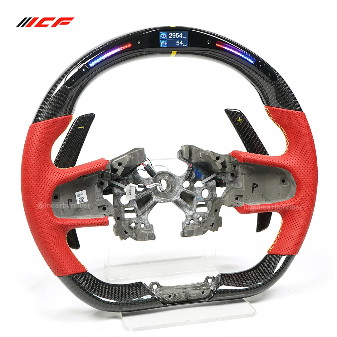 100% настоящее углеродное волокно индивидуальный светодиодный руль для Lotus Emira