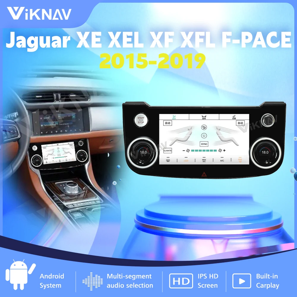 

For Jaguar XE XEL XF XFL F-PACE 2015-2019 AC Panel Climate Temperature Control Air Condition Board Touch Screen Plug and Play