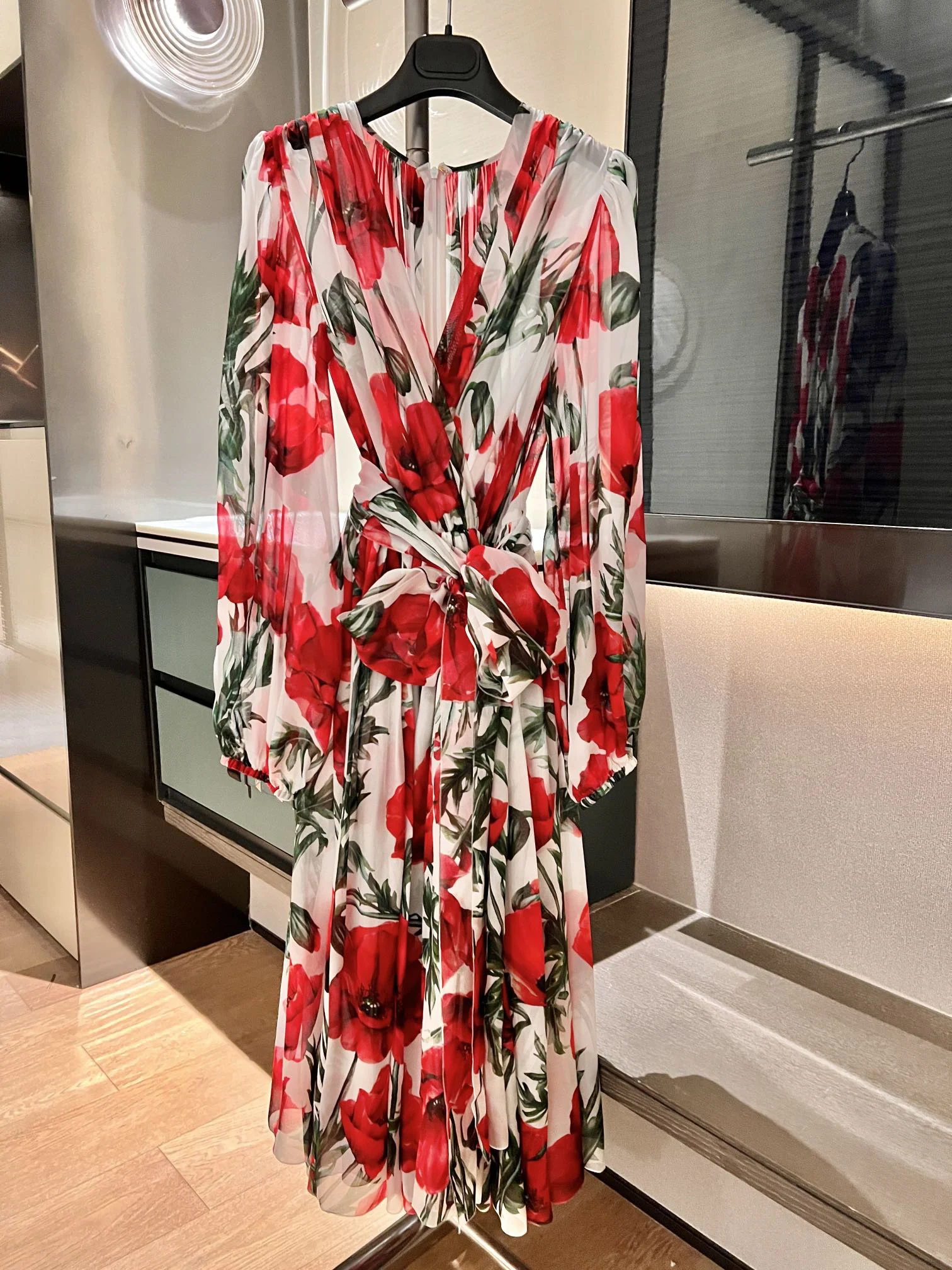 

Spring and summer new printed dresses, ethereal