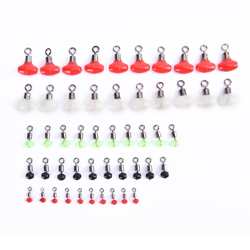

10PCS/Bag Fishing Swivels Connect Pulley Clip Slider Beads Fast Link Line Rigs