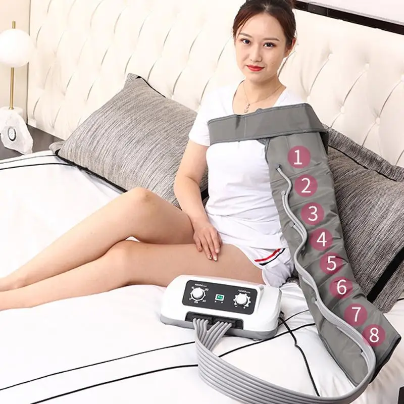 

8 Cavity Compression Leg Foot Massager Vibration Therapy Arm Waist Pneumatic Air Wave Pressure Machine