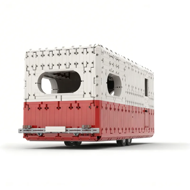 Фото 5507 деталей MOC Трейлер-караван 1:8 Техническая модель Строительные блоки для сборки Образовательная коллекция 3D-модель №2