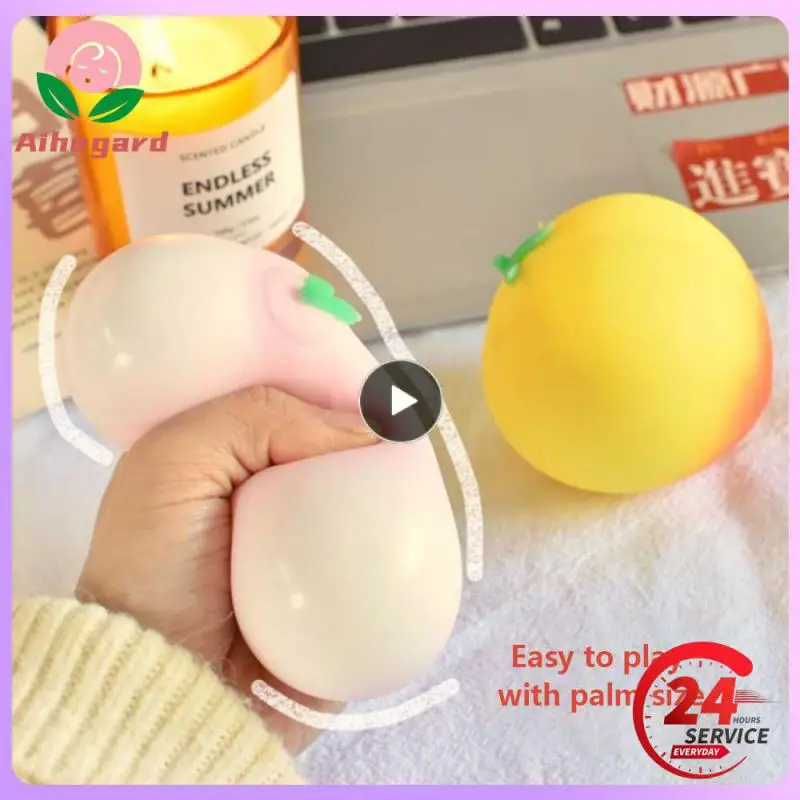 

Decompression Artifact Slow Rebound Peaches Vent Ball Flexible Material Comfortable Touch Pinch Music Durable Stress Relief Toys