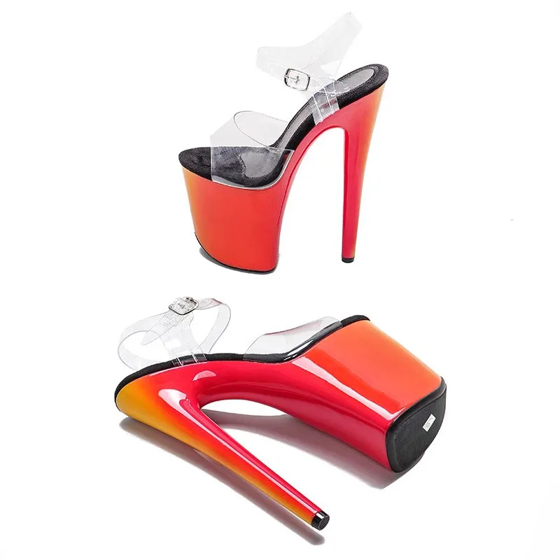 Женские новые сандалии из ПВХ на платформе с экзотическим верхом 20 см/8 дюймов