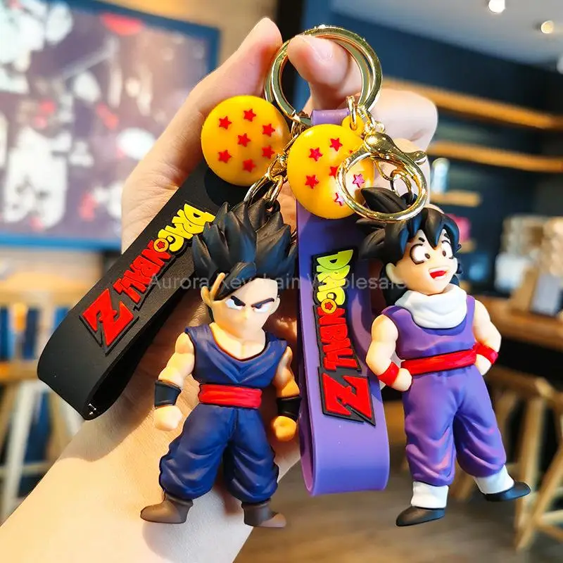 Аниме Dragon Ball Keychain Z Super Saiyan Son Goku Bulma Broly Piccolo Majin Buu автомобиль подвески детские