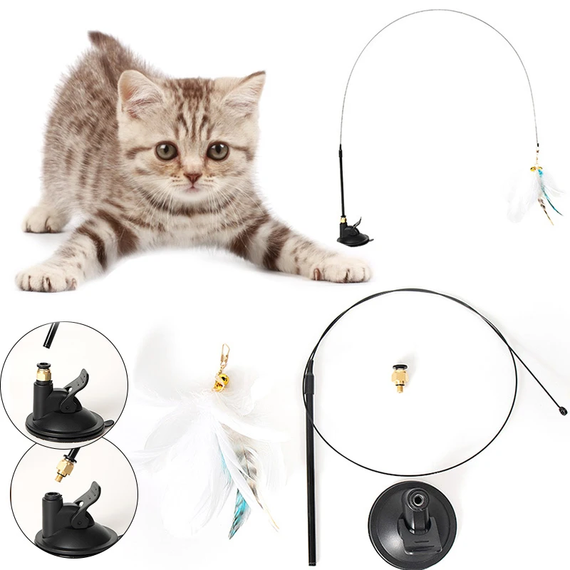 

Искусственная птица, искусственное смешное перо с колокольчиком, металлическая пряжка, гибкая безопасная игрушка для котят, игрушка для иг...