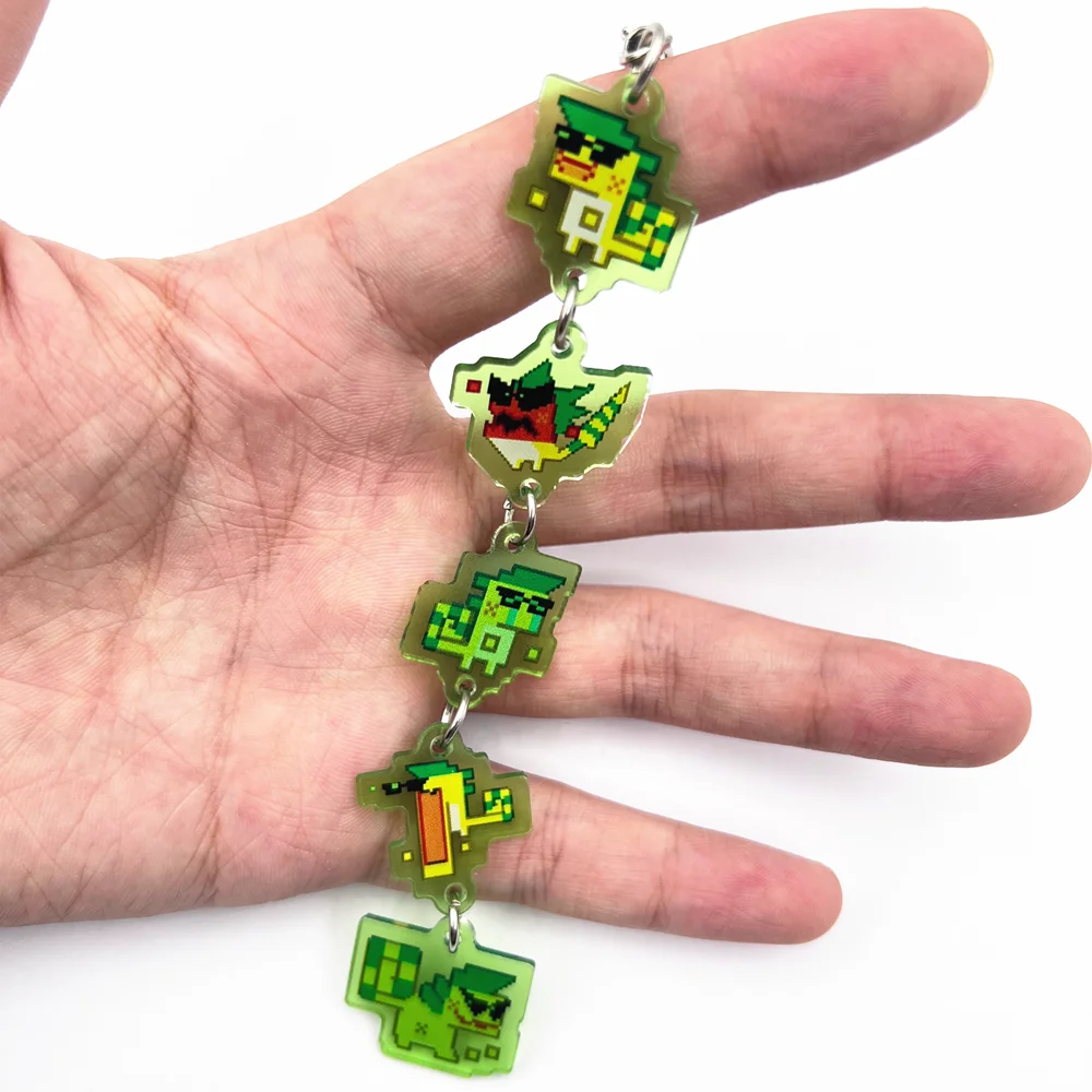 Игра Genshin Impact Natlan Kinich Dragon K'uhul Ajaw Брелок для ключей Косплей Телефонная цепочка