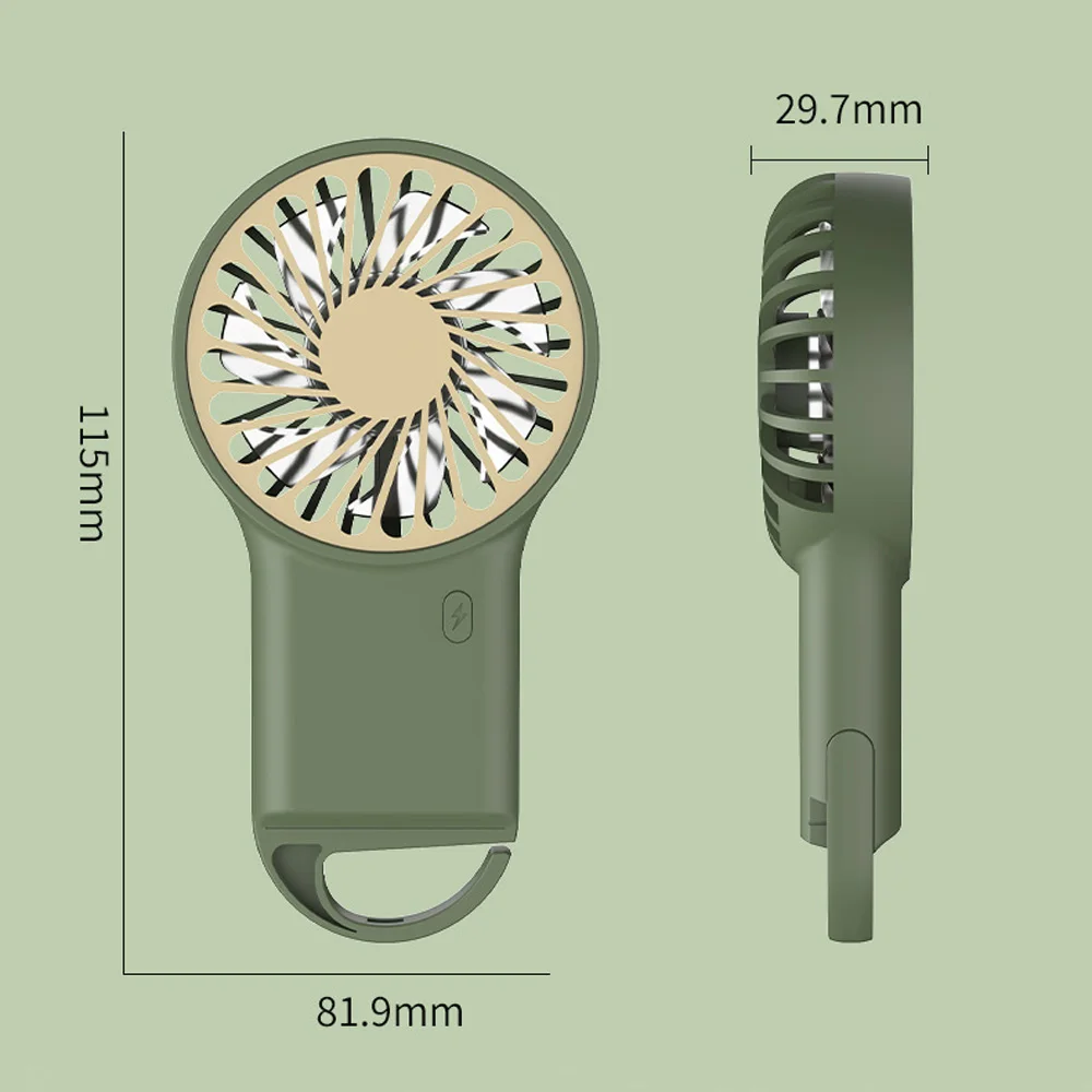 1 шт. креативный маленький ручной мини-вентилятор с USB-зарядкой портативный