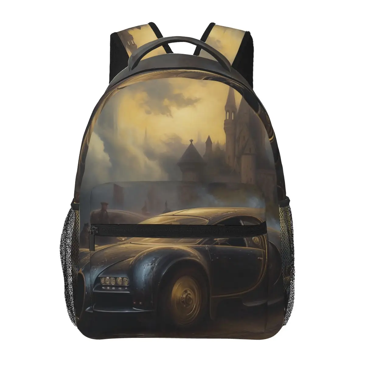 

Sports Car Backpack Gothic Mystic Workout Backpacks Student Custom Soft School Bags Casual Rucksack