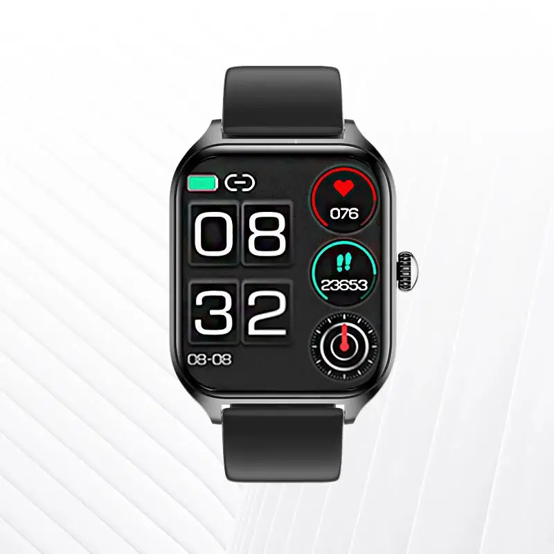 

Engue time and date display Step counting Heart rate monitoring Intelligent sports bracelet watch EG-T8