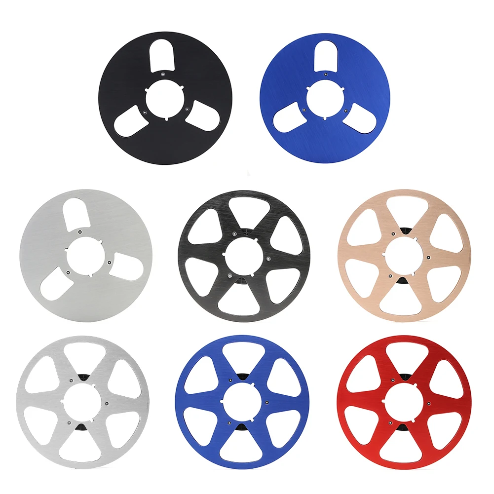 

10 inch Open Reel To Reel Tape Leader Aluminum Alloy Reel Tape Empty Reel For Studer ReVox/TEAC/BASF Disc Opening Machine Parts