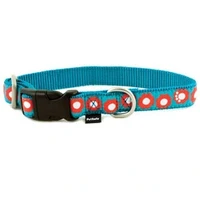 petsafe fido finery quick snap collar large teal my heart