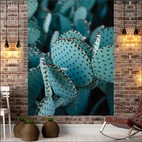 tapestry green cactus summer succulents wall decor tropical landscape wall hanging tapestries picnic blanket wall cloth