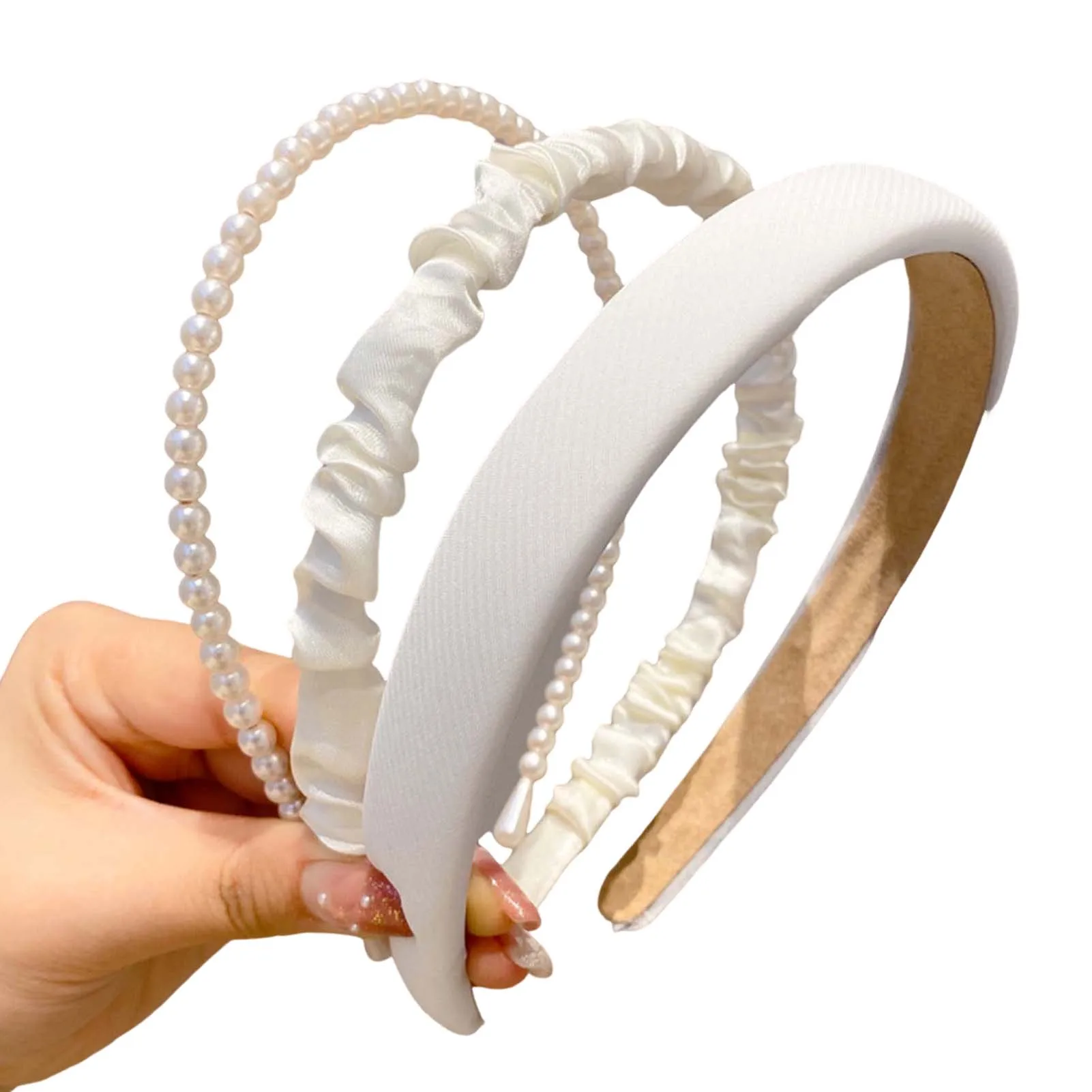 

Fashion Headbands for Women Non Slip Pearl Headband Flower Head Bands for Women Hair Style Supplies