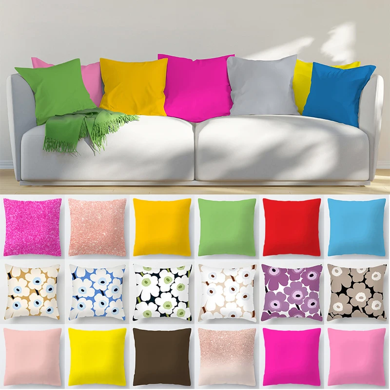 

Двухсторонняя декоративная наволочка для подушки 45x4 5 дюймов, чехол из полиэстера для дивана, наволочка, скандинавский Декор для дома