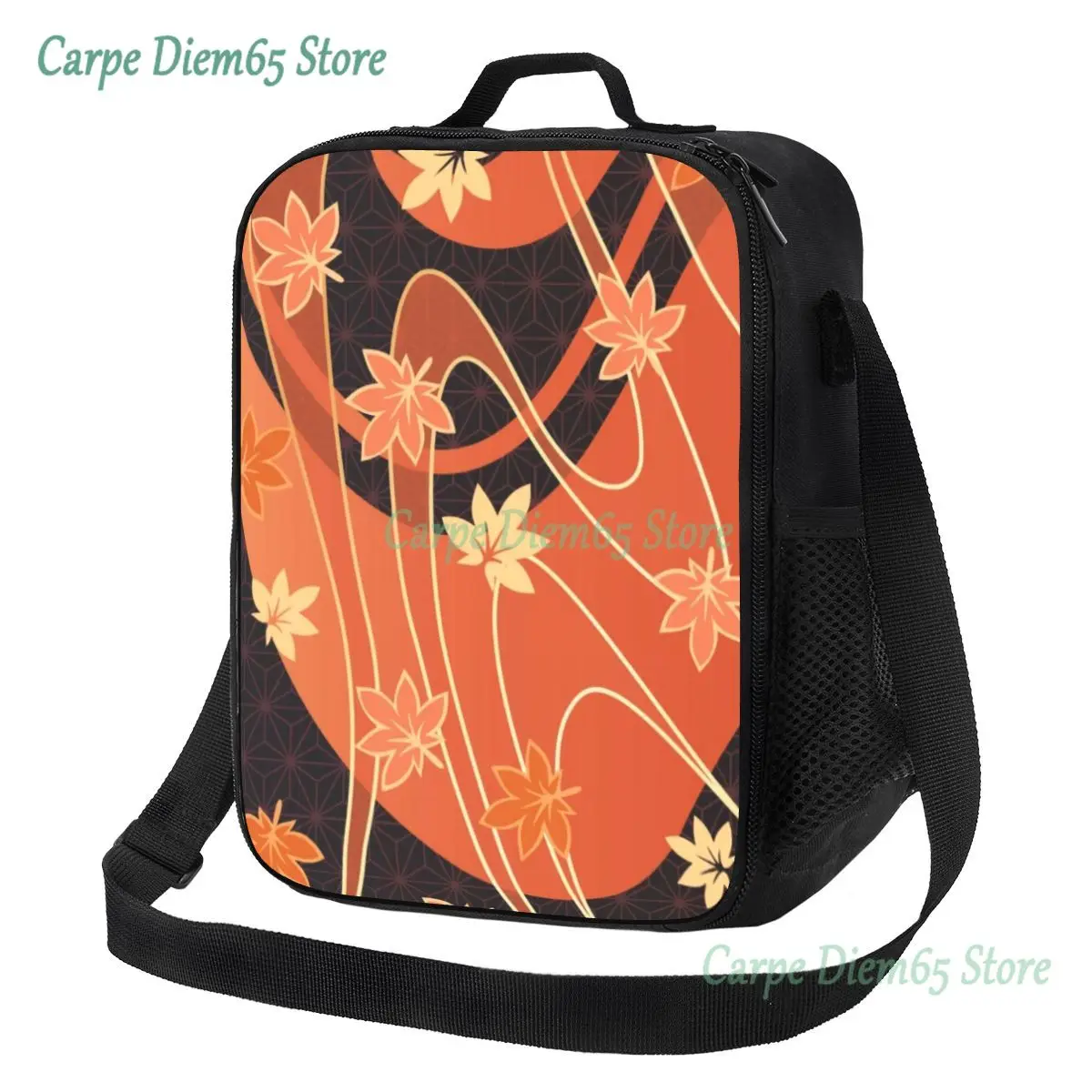 

Kazuha Maple Pattern Portable Lunch Box for Waterproof Genshin Impact Anime Game Cooler Thermal Food Insulated Lunch Bag