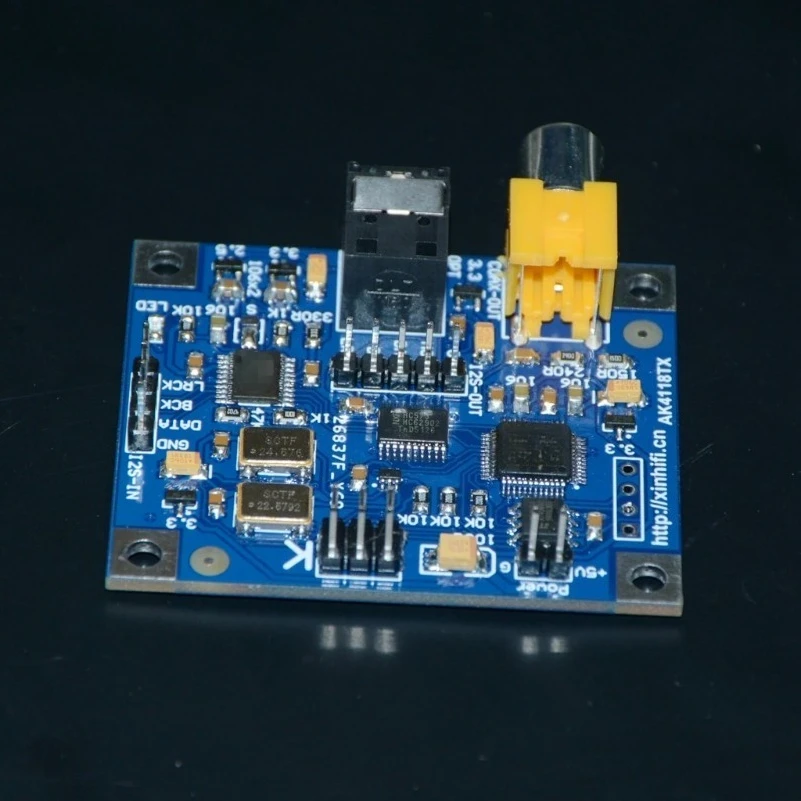 Фото Плата коаксиального оптоволоконного выхода I2S AK4118 для Raspberry Pi 2B, 3B, 3B+, 4B (до 24 бит, 192 кГц) VOLUMIO MOODEF №3