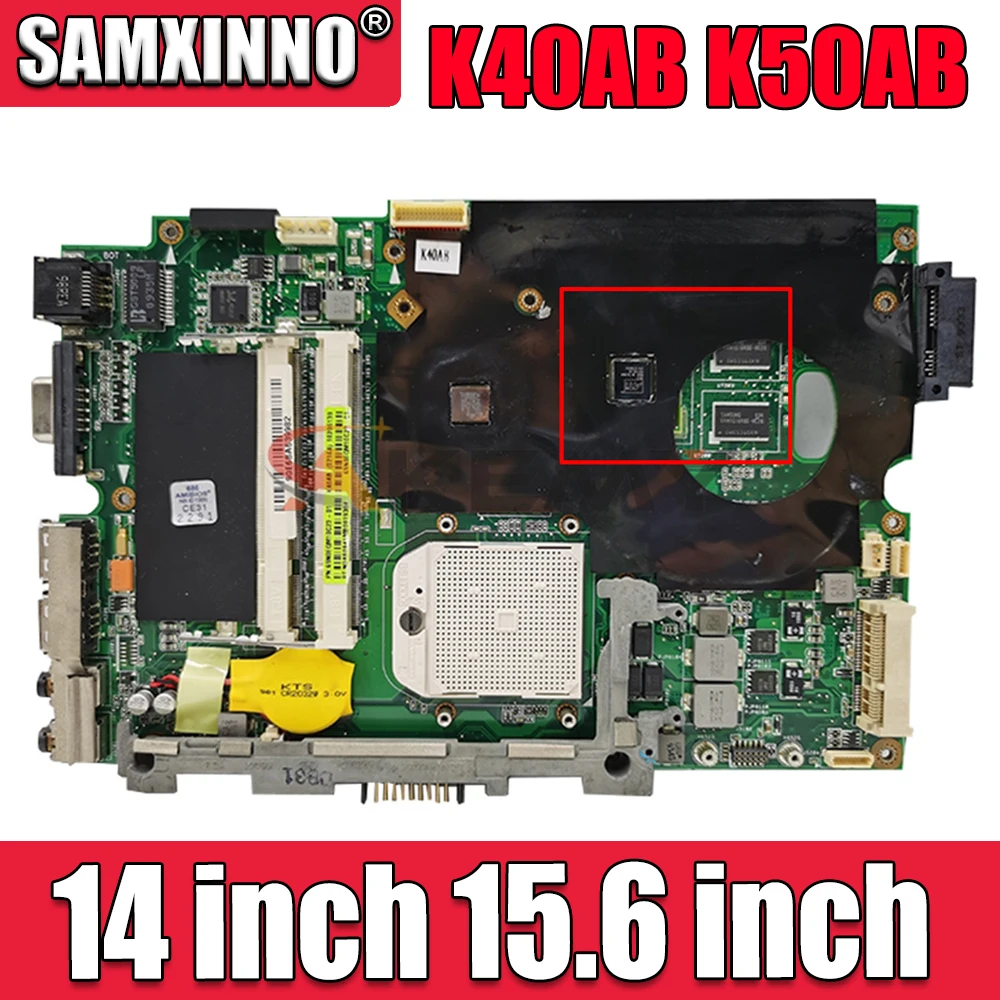 Материнская плата SAMXINNO K40AB для ноутбука ASUS K40AD K40AF K50AB K50AD K50AF K40IJ K5IJ K40 K50