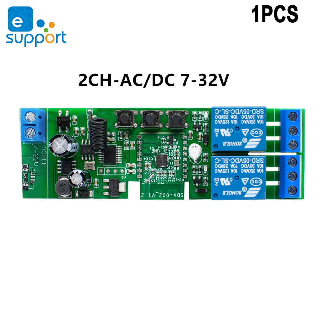 

Автоматизация WiFi 1/2/4 канала переключатель включения блокировки самоблокировки модуль eWelink APP дистанционного управления реле