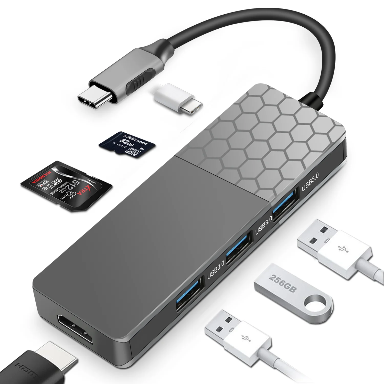 

HDTV 4K, USB 3,0 и PD100W, SD2.0 и TF2.0
