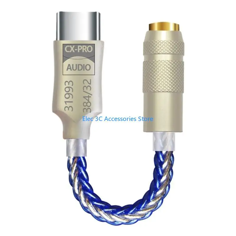 Y51A Адаптер типа C на 3,5 мм Чип CX31993 Адаптер для наушников USB C Адаптер ЦАП 3,5 мм (art.: 3920db79edaef) - 3920db79edaef