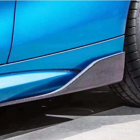 Для BMW E60 M5 F10 G30 F22 F23 F87 M2 F32 F33 F36 F82 M4 E90 E92 F30 M3 боковые юбки из углеродного волокна спортивный Стайлинг боковой спойлер