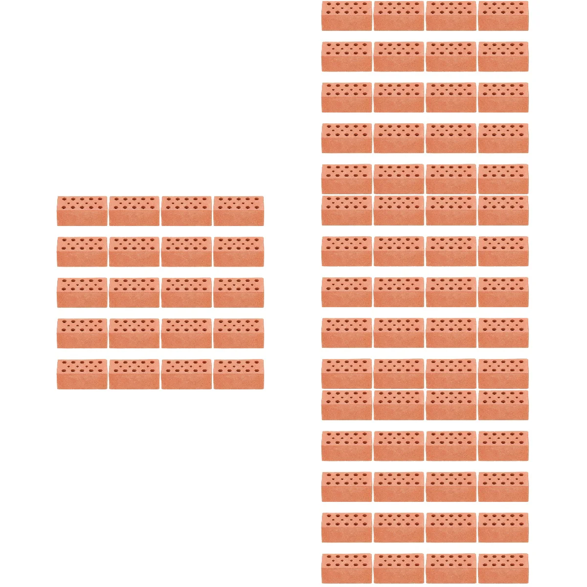 

80 pcs DIY Miniature Brick Model Simulation Brick Models Small Brick Models