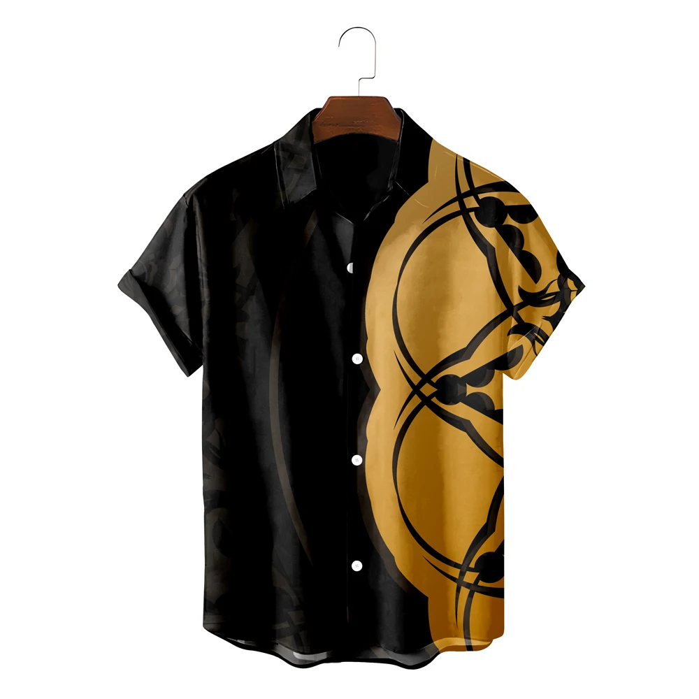 

Новинка 2022, гавайская пляжная Мужская рубашка с фламинго