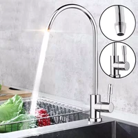 kitchen water faucet chrome plated 14 inch connect hose reverse osmosis parts purifier direct drinking tap water