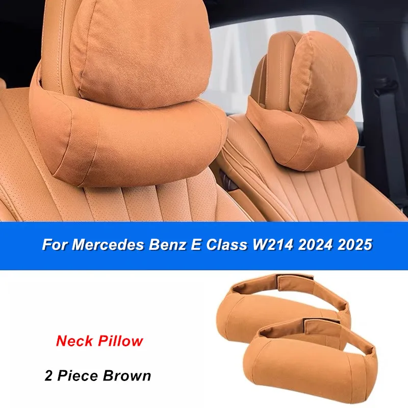 

Подголовник автомобильного сиденья, регулируемая защитная подушка для шеи, подушка для Mercedes Benz E Class W214 E260 E300 2024 2025, аксессуары для интерьера