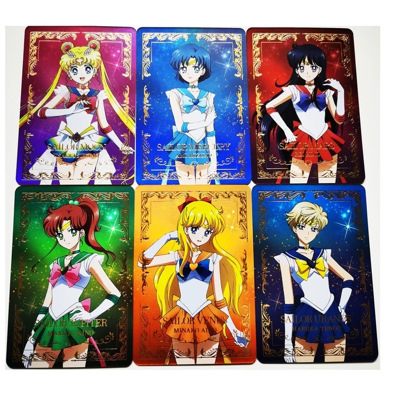 

10pcs/set Sailor Moon Hino Rei Minako Aino Theater Version Eternal Sexy Girls Hobby Collectibles Game Anime Collection Cards