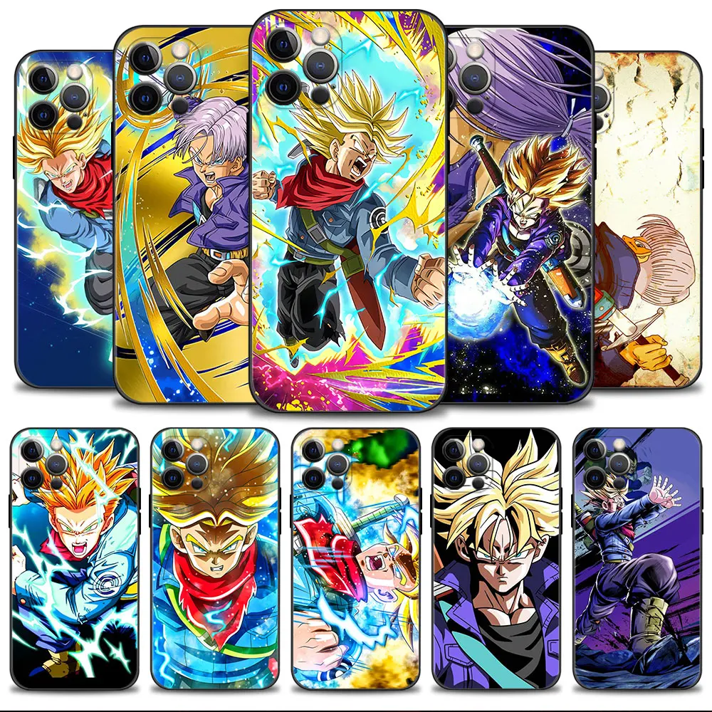 

Soft Silicone Phone Case For iPhone 14 13 12 11 Pro Max 6 6S 7 8 Plus X XS XR 12 13 Mini Shell Dragon Ball Z DBZ Trunks