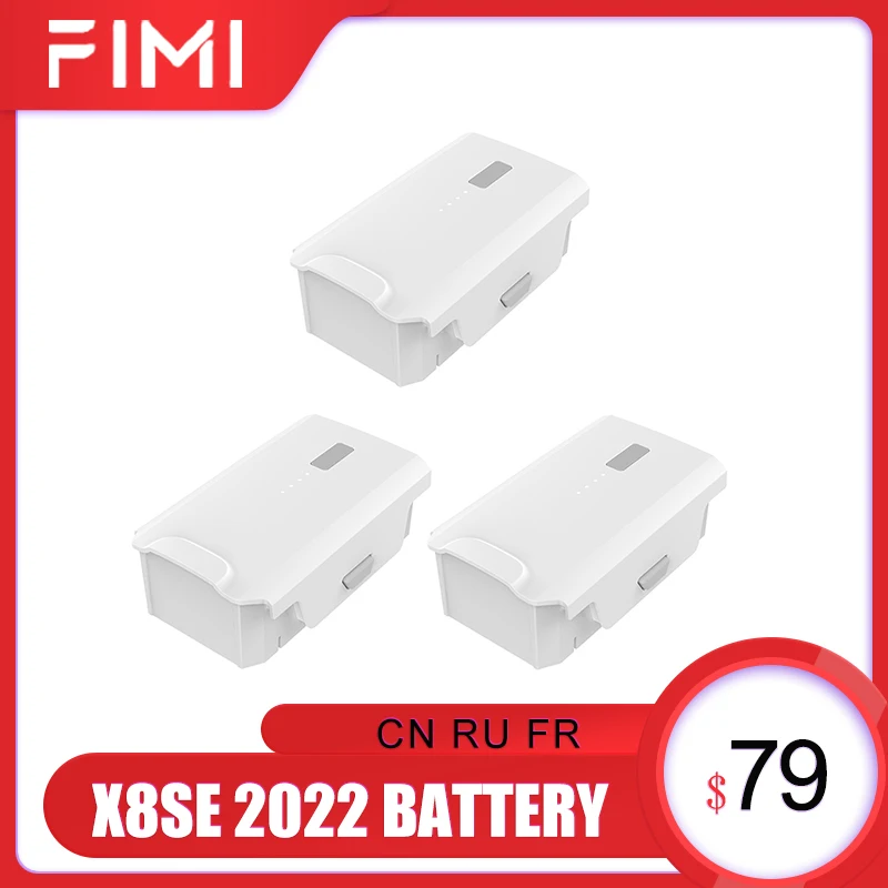 FIMI X8SE 2022 2020 Camera Drone Battery 11.4V 4500mAh Intelligent Flight Rechargable Lipo Battery for X8se RC Drone Accessories
FIMI X8SE 2022 2020 Camera Drone Battery 11.4V 4500mAh Intelligent Flight Rechargable Lipo Battery for X8se RC Drone Accessories