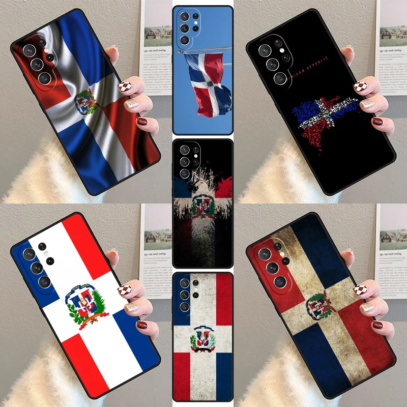 Чехол для телефона с флагом Доминиканской Республики Samsung Galaxy S23 S21 S20 FE S24 S22 Ultra Note20