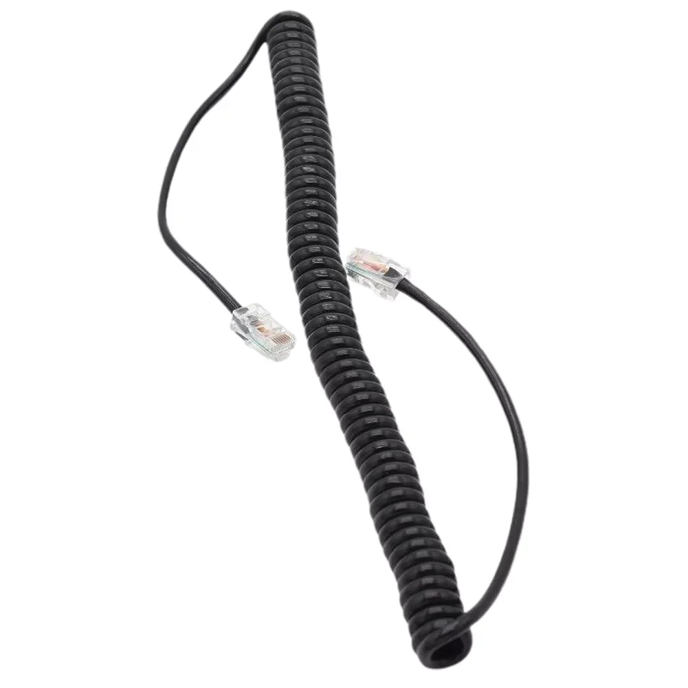 

8pin Telephone Microphone Cable Accessories Replacement Speaker Sound Flexible Universal Spring Line Car Radio For ICOM H133V