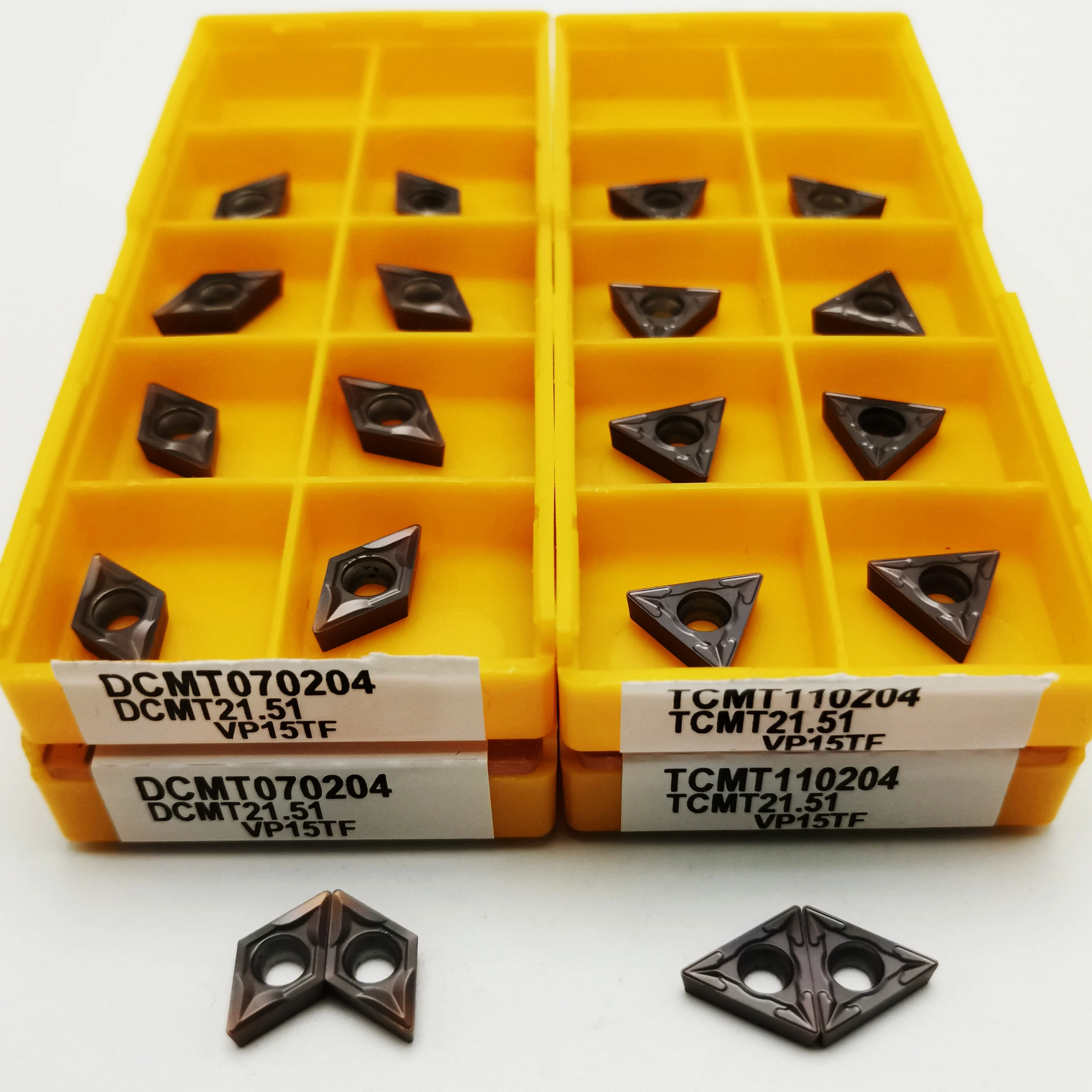 

10PCS DCMT070204 TCMT110204 VP15TF Carbide Insert Turning Insert CNC Lathe Tool Turning Tool DCMT0702 TCMT1102