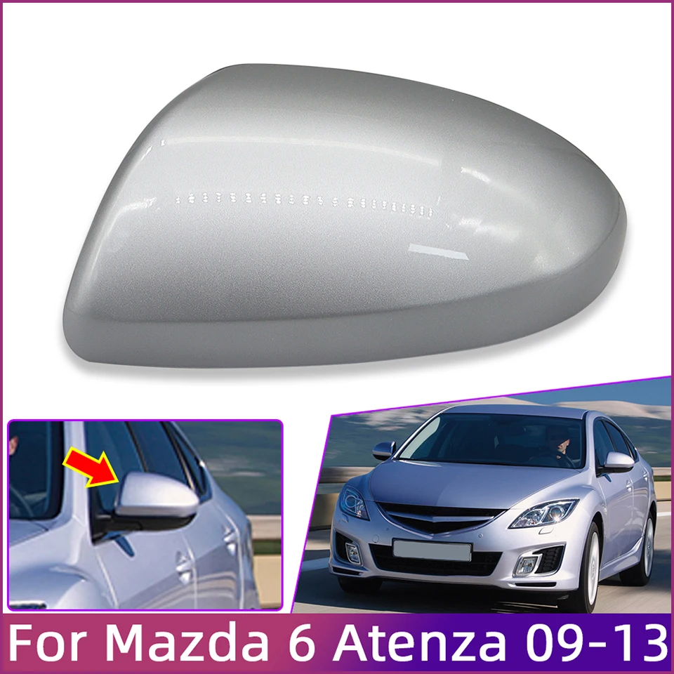 

Car Rearview Mirror Cover For Mazda 6 Atenza GH 2009-2013 Door Side Mirror Trim Cap Carbon Fiber Garnish Shell Painted Housing