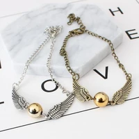 vintage gothic angel wings bracelet fashion creative bracelet accessories couple jewelry