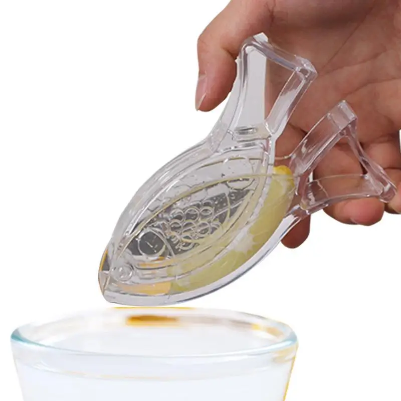 

Manual Lemon Juicer Lemon Slice Squeezer Transparent Lemon Squeezer Hand Press Juice Extractor Hand Juicer Kitchen Tool Fish