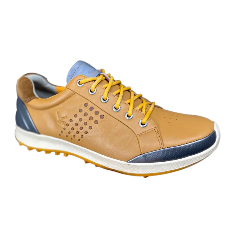 

Men's Golf Shoes Fixing Nails Waterproof GOLF Leather Sports Outdoor Leisure Walking Comfortable Breathable Men's Shoes