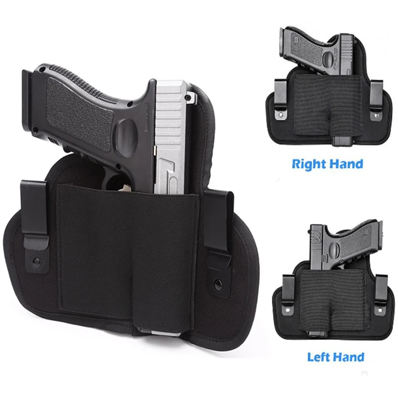 

Nylon Left / Right Hand Gun Holster Tactical Pistol Case Universal Gun Concealment Holster Glock 17 Beretta M9 Belt Holster