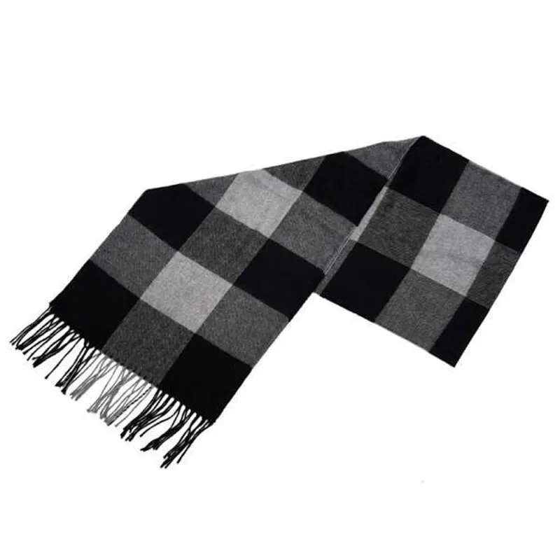 Новая мода кашемир как шарф утолщенный кисточкой плед Теплый мужской и женский